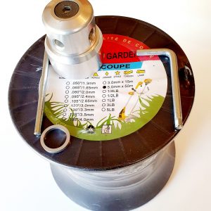PROMO Bobine fil 50 m+tête universelle pour débroussailleuse thermique.
